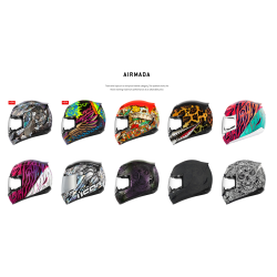 ICON Airmada MC Hjelm, mange designs