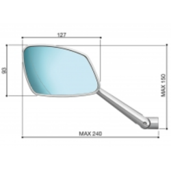 Rizoma BS208, Aspheric 4D spejl, e-mrket