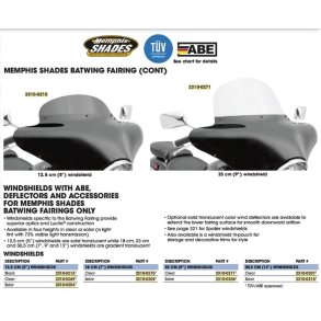Memphis Shades Batwings, kbeglas, reservedel, ekstra glas
