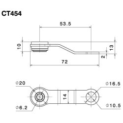 Rizoma CT454B monteringsbeslag til fluid tanks