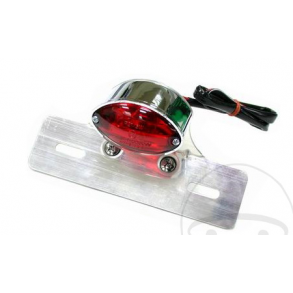 JMP Cateye Baglygte med nummerpladeholder og lys