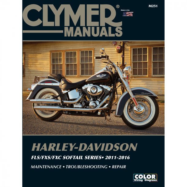 Clymer M251, reparationshndbog, Harley, FLS/FXS/FXC Softail 2011-2016