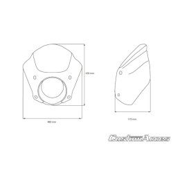 Custom Acces, Snake Eye (Cafe) kbe, blank, HD Sportster XL883/1200