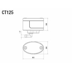 Rizoma Next CT125 MC Vskebeholder, 5 farver