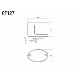 Rizoma Next CT127 MC Bremsevskebeholder, 5 farver