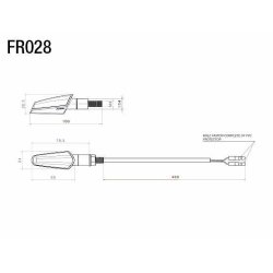Rizoma FR028 Action LED MC blink, sort eller alu, e-mrket