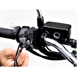 Daytona Dobbelt USB, 2 x USB stik, 22/25 mm styr