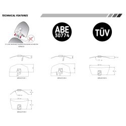 Puig Deflector, Visir, clip-on, 