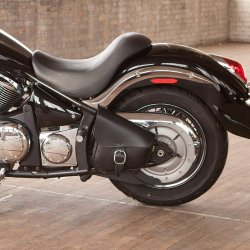 Willie Max, lder svingarmstaske, 9 liter, FXST, FLST, 00-2017