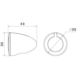 Rizoma FR165 IRIDE S, 3-i-1 SMD (LED) blink og baglys lygte, e-mrket