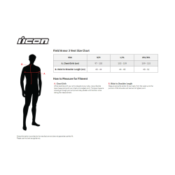 Icon Field Armor 3, ryg og brystbeskytter