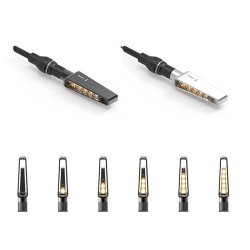 Rizoma FR130 VISION, Running LED blink (SMD), sort eller alu