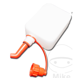 Reservedunk 0,5 liter, klar med pfyldningsstuds, olie/benzin, Fuelfriend 