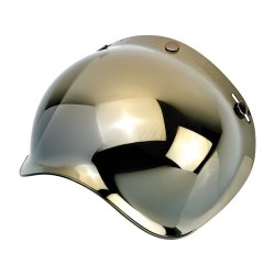 Biltwell Bubble Visor til Bonanza MC hjelm + universal 3-knap