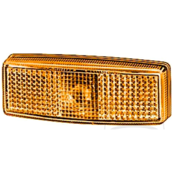 Hella Sidemarkeringslys, 12v, gul med refleks