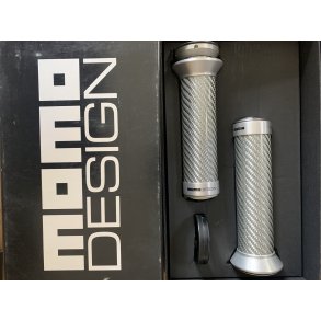 Momo Design, hndtag, 22 mm, lysegr carbonlook/alu