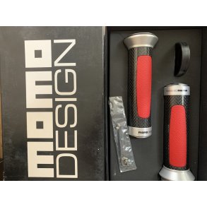 Momo Design, hndtag, 22 mm, carbonlook/rd