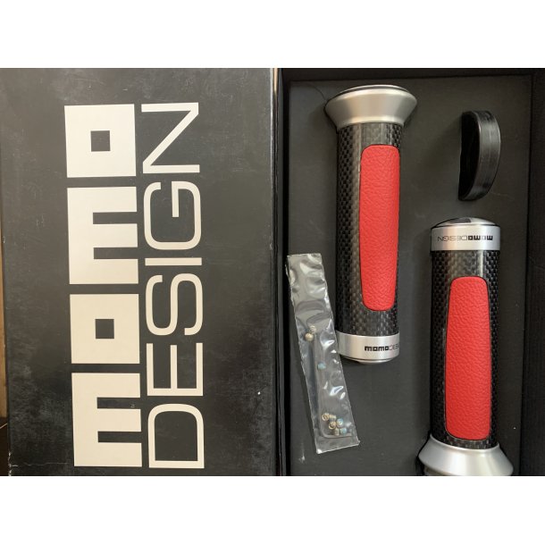 Momo Design, hndtag, 22 mm, carbonlook/rd
