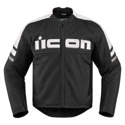 Icon Motorhead2, MC Jakke, sort, lder