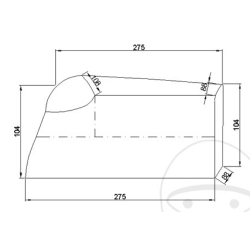 JMP MC dkken, 500-1000ccm, sort, Premium