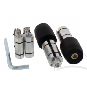 JMP Styrender, aluminium, styrvgte, 1 tomme og 7/8 styr, med adaptere