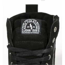 John Doe Neo MC Sneakers, motorcykelstvler, sorte med beskyttelse