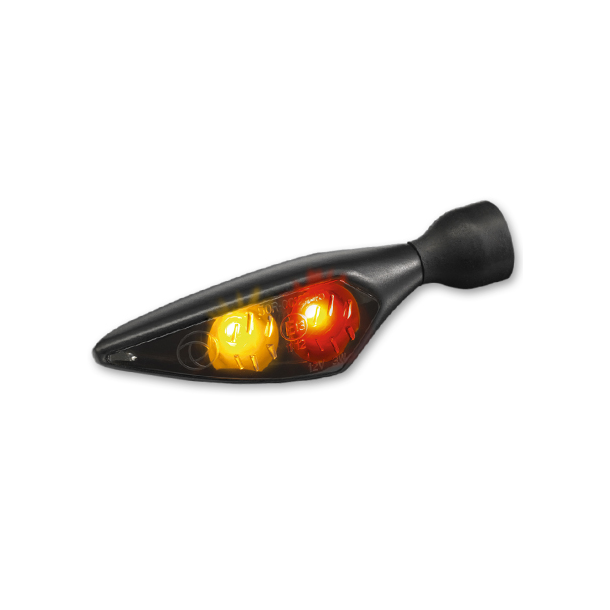 Kellermann Rhombus DF Dark, LED blink, bag- og bremselys