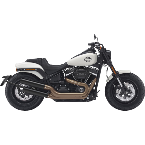 Kesstech, Fusion Short, Slip-on, sort, Harley Davidson FXFB, 21-23, Fat Bob E-Godkendt
