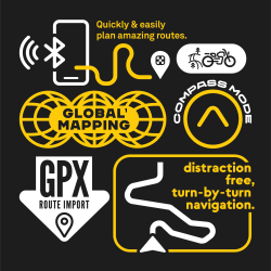 Beeline Moto II GPS, Sort el. Aluminium