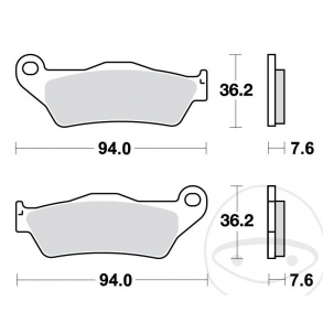 TRW MCB648SV, FA181HH, bremseklodser
