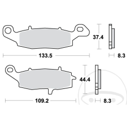TRW MCB681/2SV, Bremseklodser, sintermetal, Suzuki SV650S