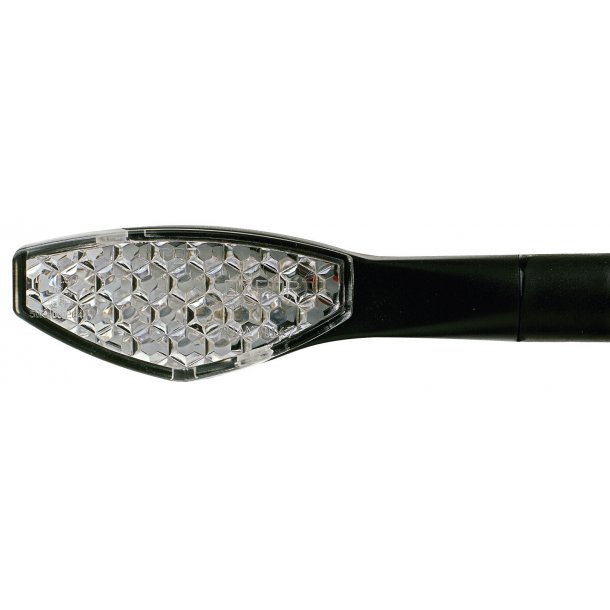 Oxford OF361  Columbia LED blinkst, sort med klar glas