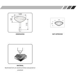 Puig Hi-Tech IV, MC styrendespejl, sort eller alu, universal