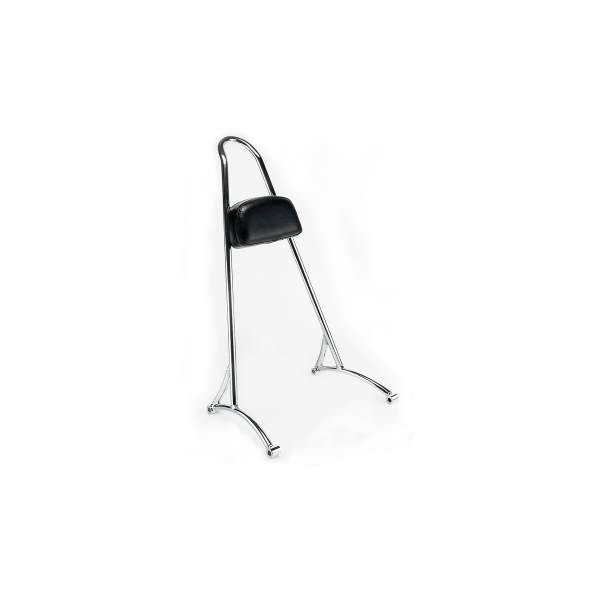 Wild Sissy Bar med pude, HD Sportster, sort eller chrom