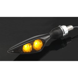 Kellermann Rhombus Dark, MC LED blinklys, meget kraftigt lys