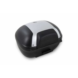 Hepco Becker, universal,  Journey TC50 topbox, sort med slvlg,  incl. rygln, rling p top