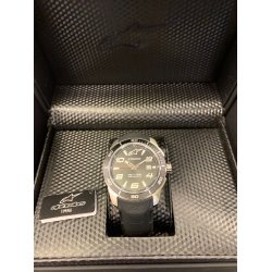 Alpinestars Satined Steel Watch, Black, armbndsur