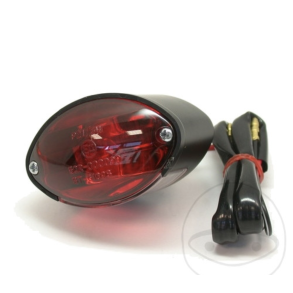 Mini baglygte Cat-Eye med nummerpladelys