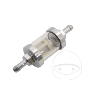 JMP luksus benzin filter i krom og glas