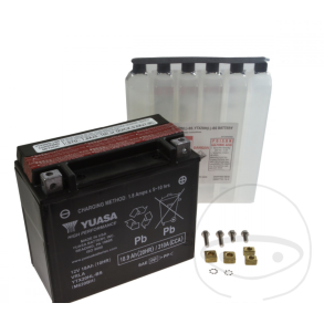 Yuasa YTX20HL-BS, AGM, Batteri, HD FLSTC, med flere