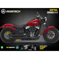 Kesstech, Drags 2-2, ESE, Harley Davidson Softtail 107', 2018-2020, EU godk.