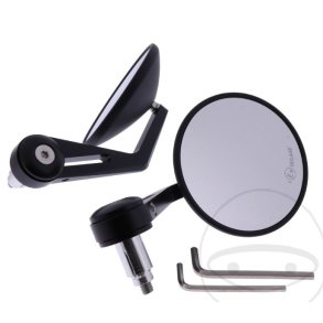 JMP Styrende spejlst, sorte, e-mrket