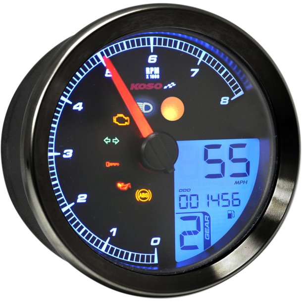 KOSO, Speedometer/Omdrejningstller, XV950 R/Bolt, Black, 2014-