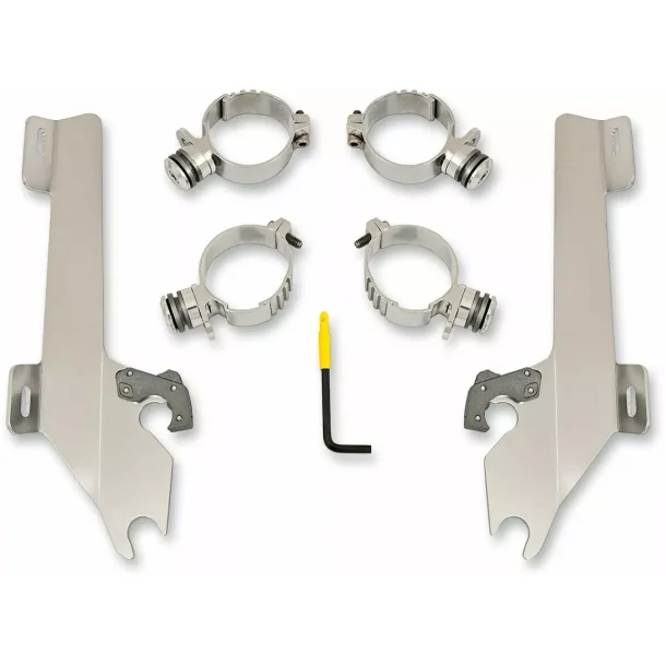Memphis Shades  Fats/Slim Windshield Trigger-Lock Complete Mount Kit KINGPIN POL