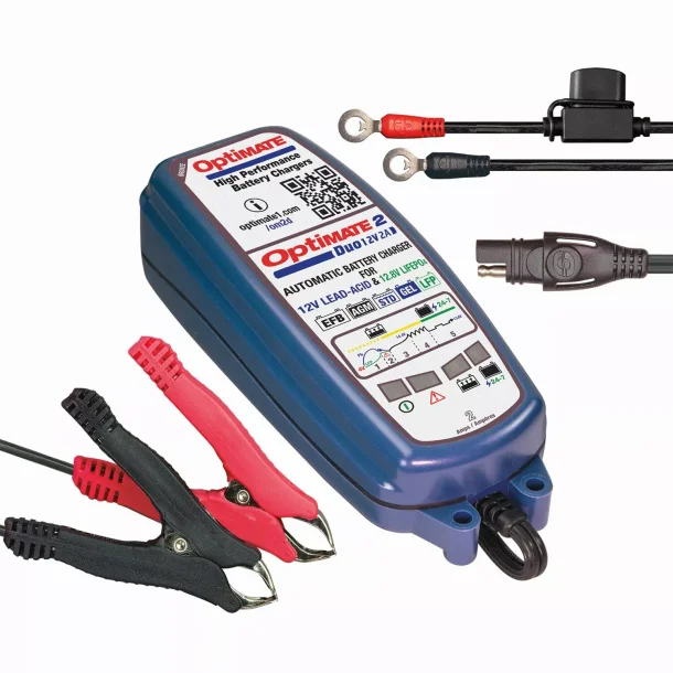  OptiMate 2 DUO 2025 modelen batterilader der kan det meste