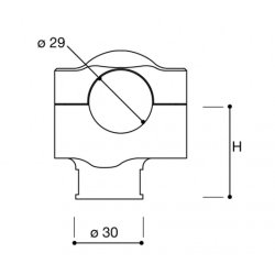 Rizoma AZ402/403, MC RISERS universal til 29 mm Fatbar MC styr, 42 eller 60 mm hje