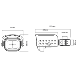 Hepco Becker, Fog Lights, extralygtest LED, sort