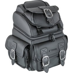Saddlemen BR1800D, sort, sissybar MC taske