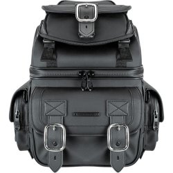 Saddlemen BR1800D, sort, sissybar MC taske