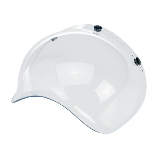 Biltwell Bubble Visor til Bonanza MC hjelm + universal 3-knap